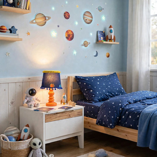Galaxy Kinder Tischlampe Nachttischlampe 30x18x15cm