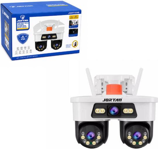 Jortan CT2322 IP Dual Κάμερα Παρακολούθησης Wi-Fi Αδιάβροχη με Ηχείο και Φακό 3.6mm