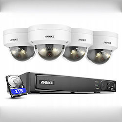 Annke Kameraüberwachungssystem 4 IP Kameras 12MP Annke Kameraüberwachungssystem 4 IP Kameras 12MP