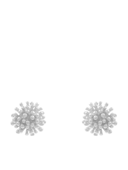 Bizoutaki Stud Earrings Gold Plated Silver Earrings