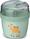 Carl Oscar Plastic Brown Feeding Set 2 Pieces