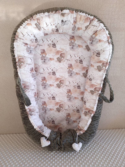 BabyValia Βρεφικό Μαξιλάρι Φωλιά Χακί