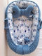 BabyValia Baby- und Kinderkissen Nest Blau