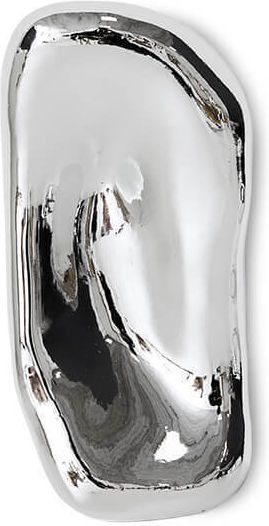 Γλυπτό Διακοσμητικό Glass Chrome Ηkliving 23,5x11,4x7cm