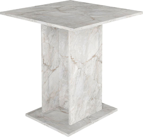 Allos Pătrat Alb 75x75x77cm