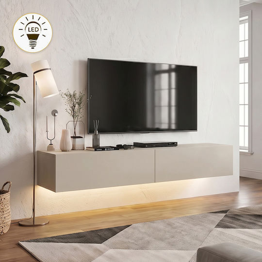 Aristo Montat pe perete cu iluminare LED Sandstone 135x31.6x25 cm