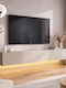 Damla TV Stand from Metal & Wood with LED Lighting Sandstone L180xW29.5xH29.5cm