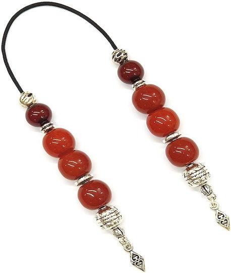 Roloi Komboloi Begleri Made of Mastic Length 27cm Orange