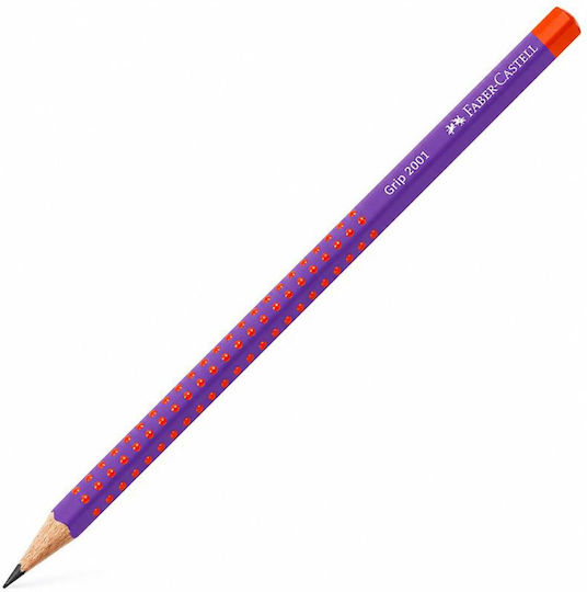 Μολύβι Faber Castell Grip 2001 Flow Wdition B Μωβ-πορτοκαλί 129117005