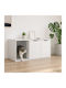 Holzsideboard Weiß 100x49x45cm
