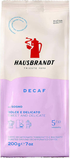 Hausbrandt Cafea Espresso Decafeinizat Măcinat 200gr