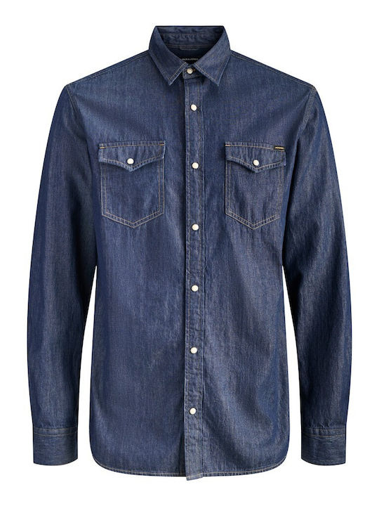 Jack & Jones Langärmeliges Denim-Hemd in Normal...