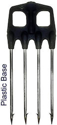 Tech Pro T4 Four Prongs Plastic 4mm Stainless Steel Tp-1316724