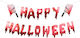 Halloween Girlande "Happy" Blutige Buchstaben & Machete
