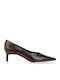 Heels with Medium Heel Animal Print Brown