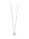 Luca Barra Necklace with Heart Design in Steel