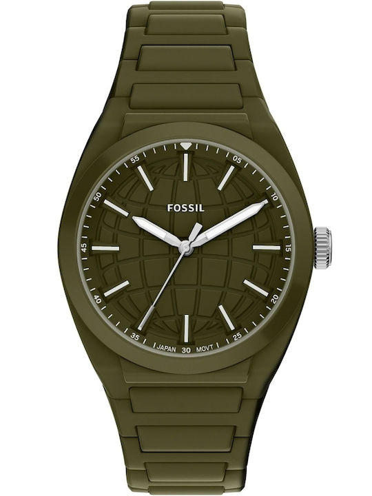 Fossil Everett Ανδρικό Ρολόι 42mm Μπαταρίας με ...