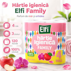 Elfi Hârtie igienică 4 role 3 foi Elfi Hârtie igienică 4 role 3 foi