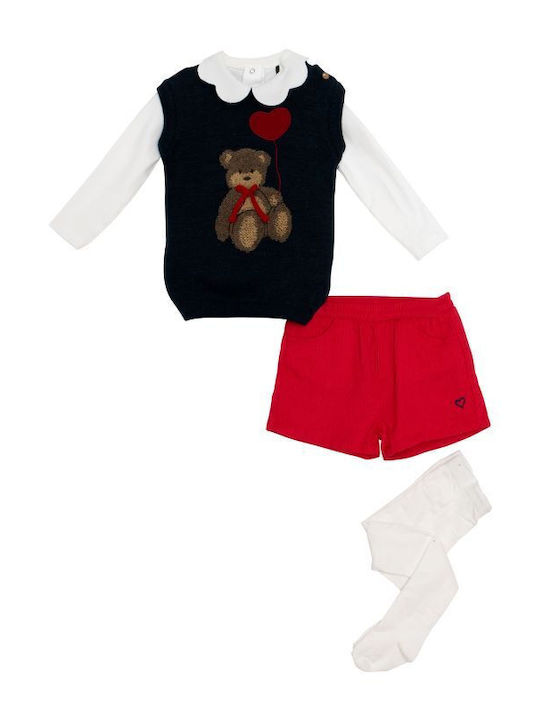 Kids Set with Shorts Summer 4 Pieces Blue