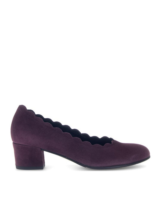 Gabor Pantofi Cu Toc Din Piele Violet