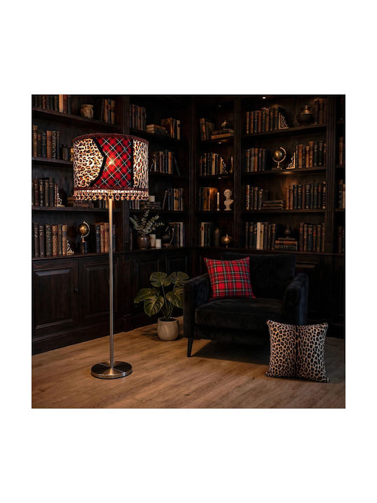 Animal Print Stehlampe mit Lampenbirnensockel E27