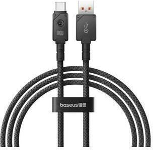 Baseus Unbreakable Power Data Cable Fast Charging Usb To Usb Type-c 100w 2m Braided Zinc Alloy Black