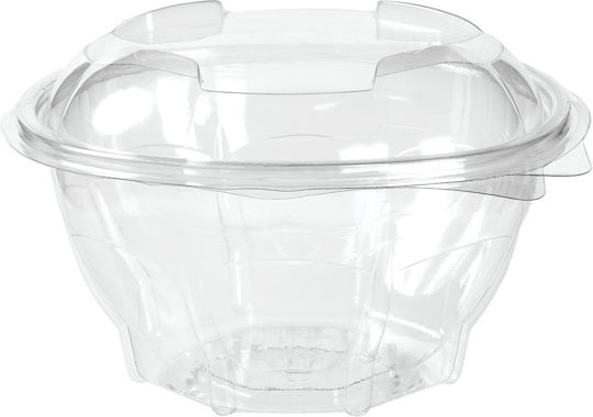 Pet Sir Bol Rotund Pentru Salată Cu Capac 100 Buc 6-73070