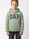 Kids Sweatshirt Cardigan Green Gap