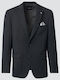 Men’s Suit Jacket with Regular Fit Dk Green