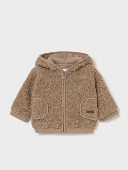 Mayoral Kids Cotton Cardigan Beige