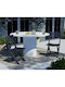 Scaun de Exterior Plastic Antracit 44x41x78cm