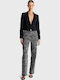 Damen Jeans Hosen in Gerade Bein Stil Grau