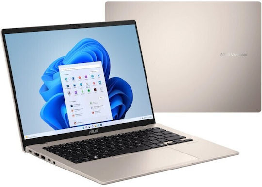 Asus Vivobook 14 X1407AA-LY010W 14 Zoll FHD+ (Ultra 5-325/16GB/512GB SSD/W11 Startseite) Platin Gold (Englisch US Tastatursprache)