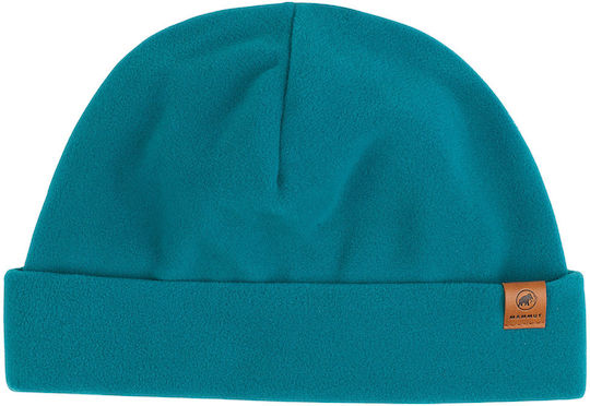 Unisex Fleece Beanie Strickmütze Petrol