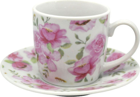 Ankor Set Cesti Cafea Din Porțelan Multicolore 110ml 6buc