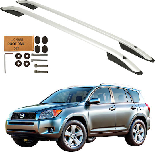 Erkul Aluminum Car Roof Bars for Toyota RAV 4 2006-2013 Set with Roof Rack Legs
