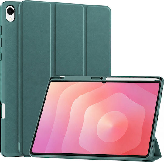 Techsuit Flex Trifold Държач за писалка Samsung Galaxy Tab S12 Plus Зелен