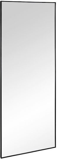 Mirrors & More Britt Oglindă de Perete Oglindă Integrală cu Cadru Metalic Negru 160x60cm
