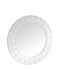 Mirrors & More Penelope Wall Mirror with White Wooden Frame Diameter 80cm