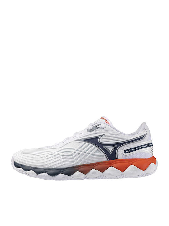Mizuno Wave Enforce Tour Ανδρικά Παπούτσια Τένις Λευκά