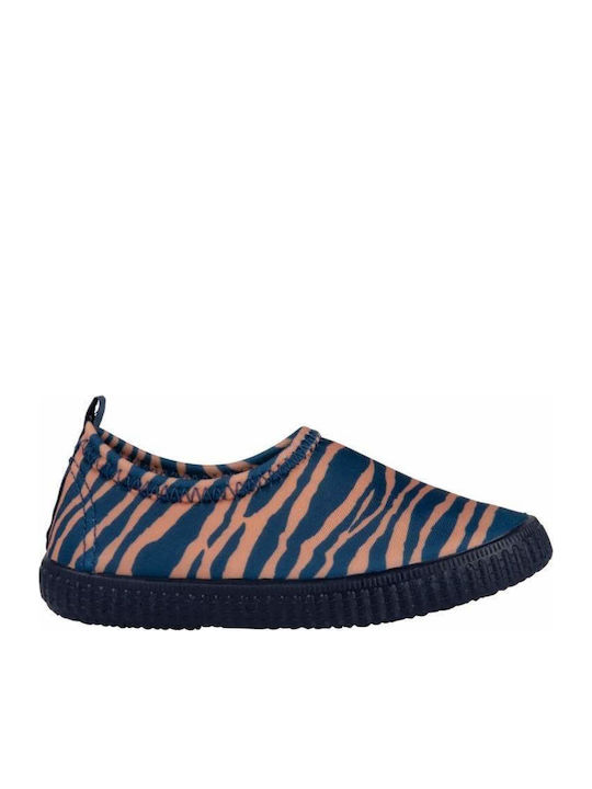 Blue Zebra Kids Beach Shoes Blue