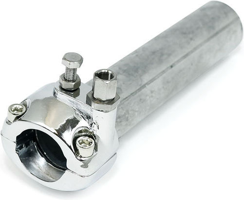 Chrome Throttle Tube Harley Davidson Single Throttle Cable Other Motorcycles Universal Metal Throttle Grip 1" Handlebars Chrome