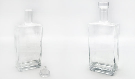 Γυάλινο Μπουκάλι Παραλληλόγραμμο 24x9cm 500ml 0503421 Faitakis Ftk-0503421