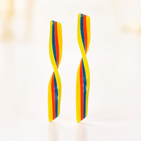 Acryl-Element Zum Aufhängen Motiv Spiralförmig 10x78mm 2Stück Bunt 23-13