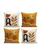Aberto Design Aberto Design Dekorativer Kissenbezug Mehrfarbig 43x43cm