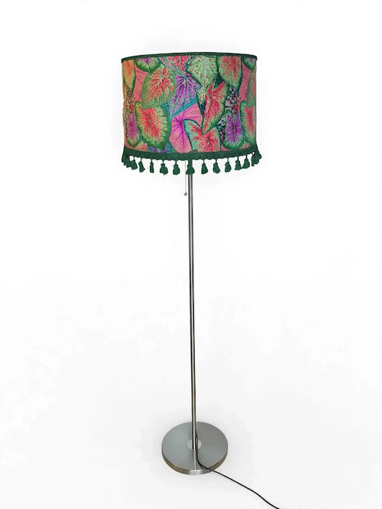 Grünes Calladium Stehlampe mit Lampenbirnensockel für E27