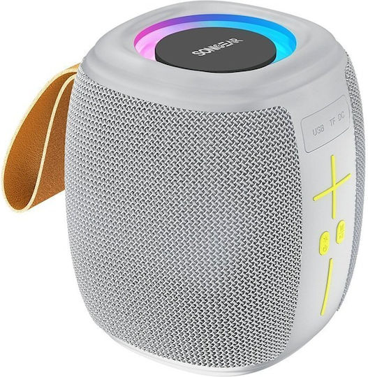 SONICGO! 5 Bluetooth Speaker with Radio and Battery Life up to 6 Hours Storm White