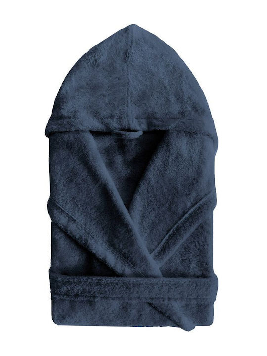 Sorema Plus Bathrobe Hooded Blue 400gsm