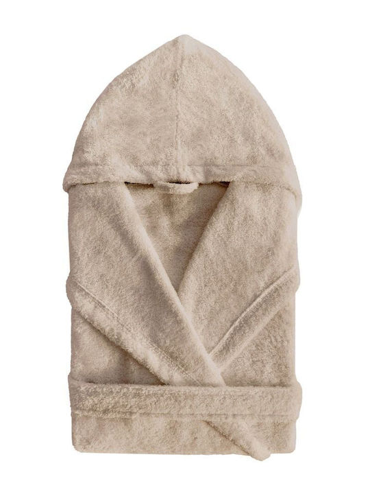 Sorema Plus Bathrobe Hooded Beige 400gr/m²