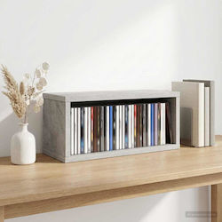 vidaXL CD Storage Shelf Concrete Grey 40 x 17 x...